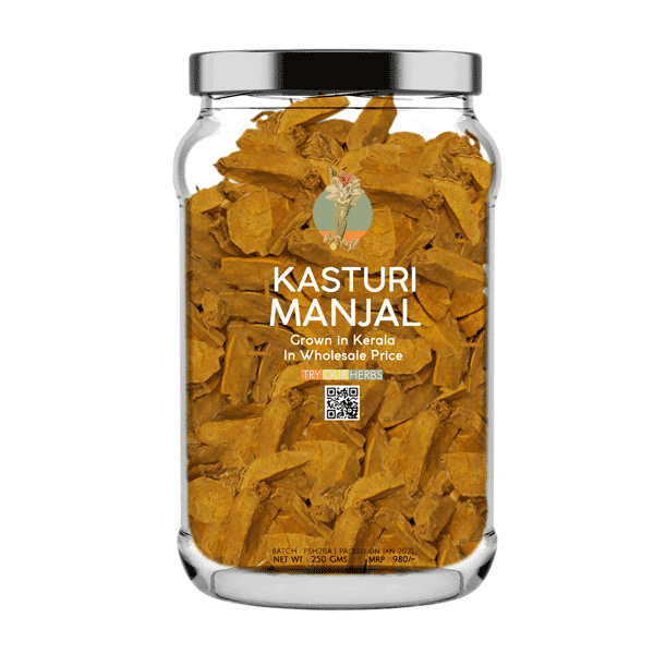 Kasturi Manjal from Kerala - Wild Turmeric, Kasthuri Manjal, Jungle Haldi - 500 Grams